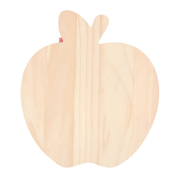 Wooden apple-shaped serving board – Panache Homeware Kitchen Collection, rustic cottagecore kitchen decor.