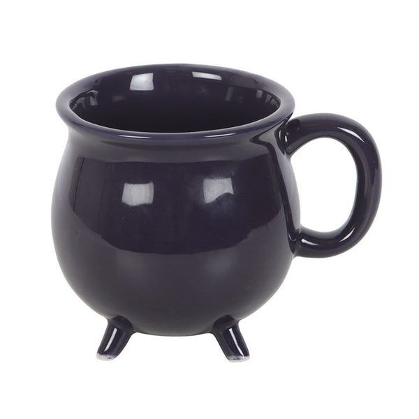 Dark blue ceramic mug with moon and star design and positive message – Panache Homeware Kitchen Collection, celestial cottagecore coffee cup