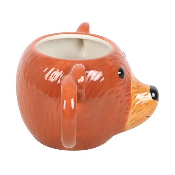 Ceramic mug shaped like a fox face – Panache Homeware Kitchen Collection, cute woodland cottagecore coffee cup.