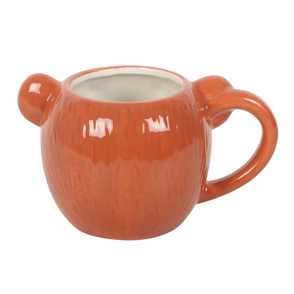 Orange ceramic mug with handle – Panache Homeware Kitchen Collection, colorful cottagecore tea and coffee cup.
