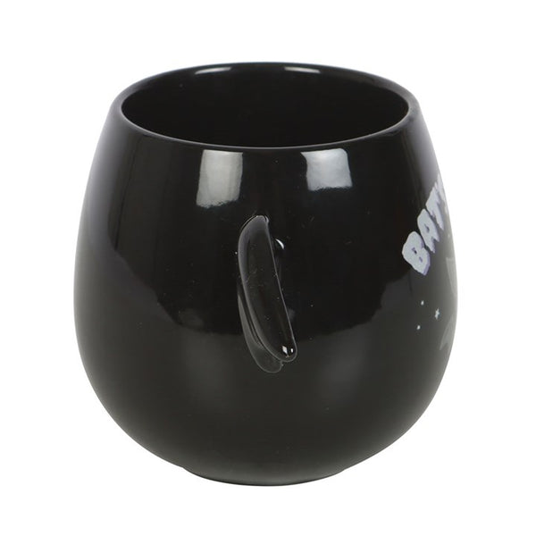 Black Halloween mugs with seasonal spooky patterns – Panache Homeware Kitchen Collection, unique autumn coffee cup set, perfect gift