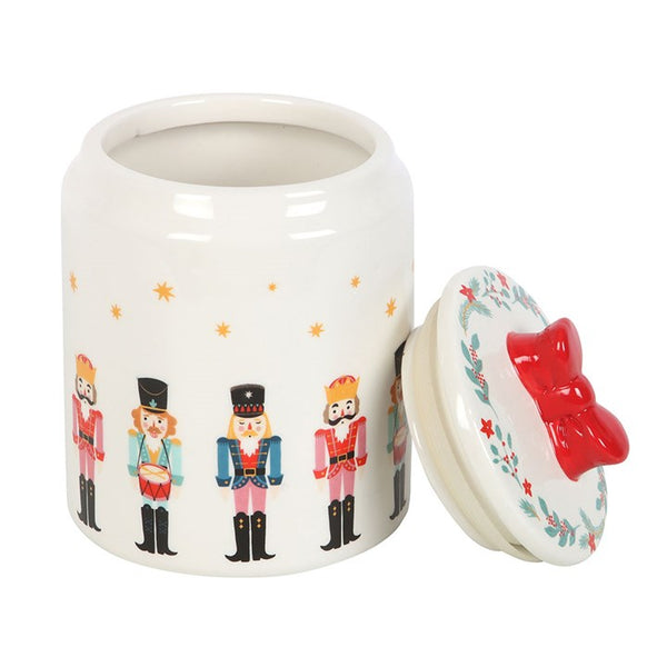 Nutcracker Storage Jar with Bow