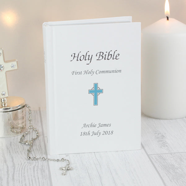 Personalised Blue Cross Bible