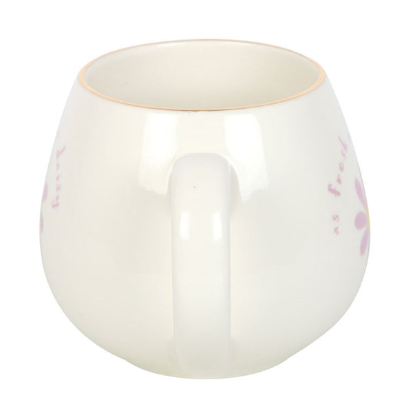 White ceramic mug with handle – Panache Homeware Kitchen Collection, minimalist cottagecore tea and coffee cup.