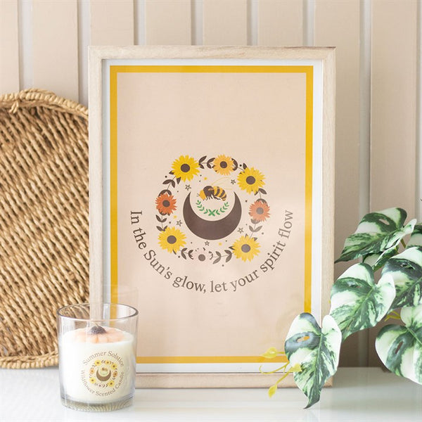 Let Your Spirit Flow framed wall art print – Panache Homeware Kitchen Collection, inspirational boho home decor, perfect gift.