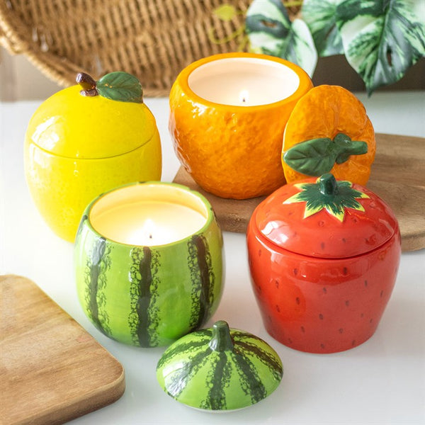 Lemon Shaped Candle Jar