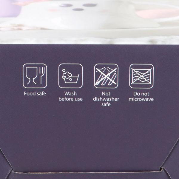 Close-up of product instructions with icons and text.