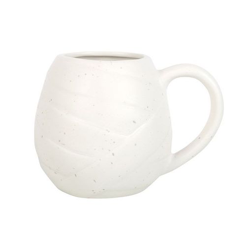 White ceramic mummy ghost rounded mug – Panache Homeware Kitchen Collection, seasonal Halloween coffee cup, perfect gift.